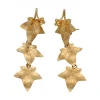 Pendientes de Oro amarillo 18K con diseño de Viñedo