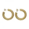 Pendientes de Oro amarillo con diseño Entorchado