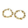 Pendientes de oro amarillo 18K con diseño de espiral