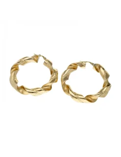 Pendientes de oro amarillo 18K con diseño de espiral