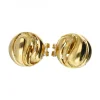 Pendientes de Oro amarillo 18K con diseño de remolinos