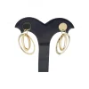Pendientes de oro amarillo 18 Kl con diseño