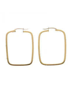 Pendientes de Oro amarillo 18K con diseño rectangular