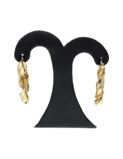 Pendientes de oro amarillo 18K con diseño de espiral