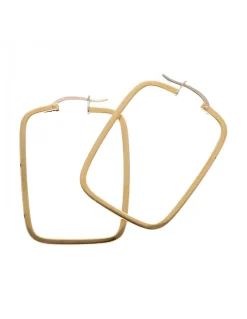 Pendientes de Oro amarillo 18K con diseño rectangular