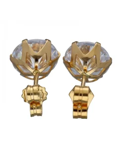Pendientes de Oro amarillo con Circonitas