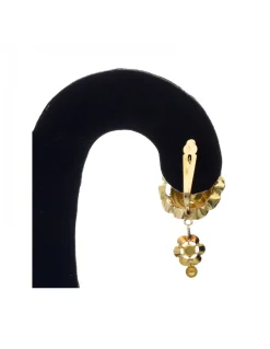 Pendientes de Oro amarillo 18K con diseño y Circonitas