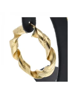Pendientes de oro amarillo 18K con diseño de espiral
