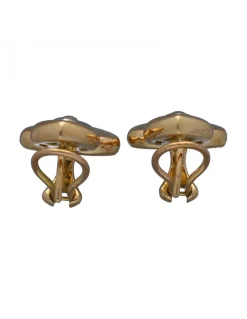 Pendientes de Oro amarillo y Blanco 18K con diseño de corazones