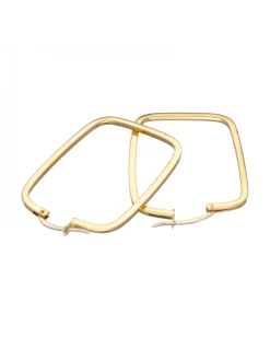Pendientes de Oro amarillo 18K con diseño rectangular