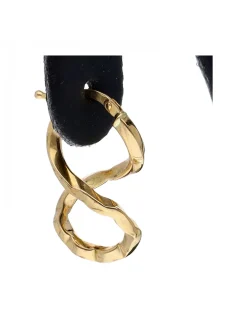 Pendientes de oro amarillo 18K con diseño de espiral