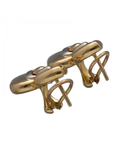 Pendientes de Oro amarillo y Blanco 18K con diseño de corazones