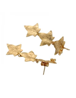 Pendientes de Oro amarillo 18K con diseño de Viñedo