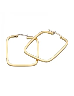 Pendientes de Oro amarillo 18K con diseño rectangular