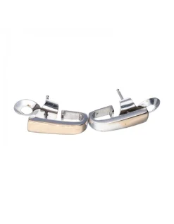 Pendientes de Oro blanco 18K con diseño