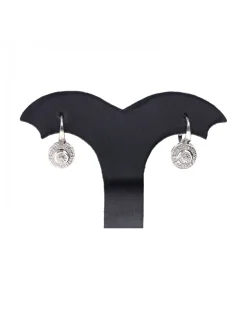 Pendientes de oro blanco zirconitas