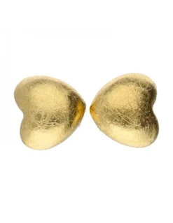 Pendientes de Oro 18K con diseño de corazón