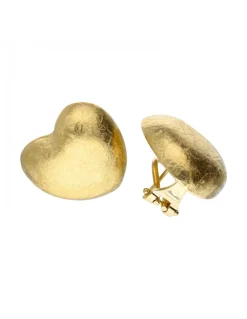 Pendientes de Oro 18K con diseño de corazón