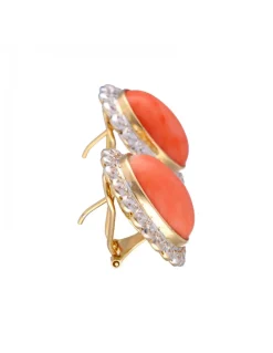 Pendientes para mujer con zirconitas de oro 18 kl