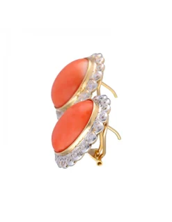 Pendientes para mujer con zirconitas de oro 18 kl