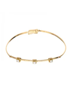 Pulsera de oro 18 kl diamantes