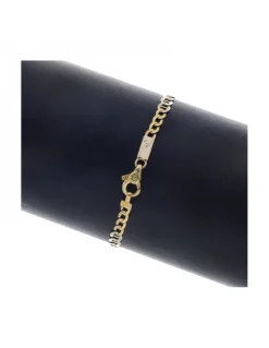 Pulsera de oro amarillo 18 K con diseño de eslabones