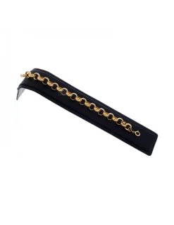 Pulsera de Oro amarillo con diseño de eslabones Rolo