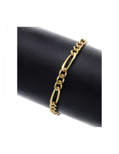 Pulsera de Oro amarillo 18K con diseño de 3 eslabones