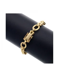 Pulsera de Oro amarillo 18K con diseño semi rígido