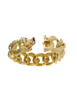 Pulsera de Oro amarillo 18K con diseño semirrígido