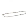 Pulsera de oro blanco 18 kl con zirconitas