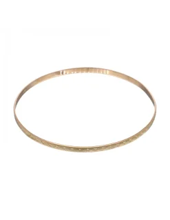 Pulsera de oro rosado 18K con diseño rígido