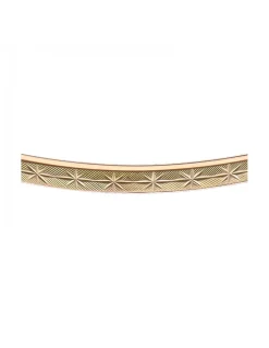 Pulsera de oro rosado 18K con diseño rígido