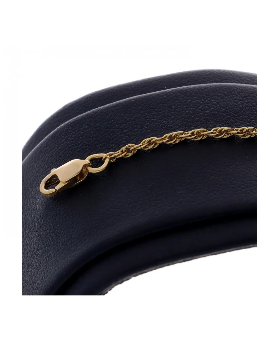 Pulsera tipo Esclava de oro amarillo con eslabones Garibaldi y Circonitas