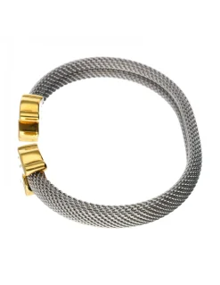 Pulsera TOUS de acero y oro amarillo 18kl