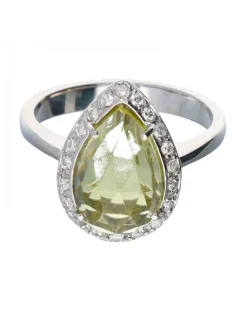 18 quilates Oro - Anillo - 6.21 ct Cuarzo - Diamantes