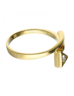 18 quilates Oro - Anillo - 0.04 ct Diamante