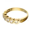 18 quilates Oro amarillo - Anillo - 0.03 ct Diamante