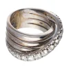 18 quilates Oro blanco - Anillo - 0.11 ct Diamante