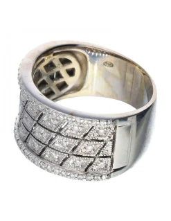 18 quilates Oro blanco - Anillo - 0.01 ct Diamante - Diamante