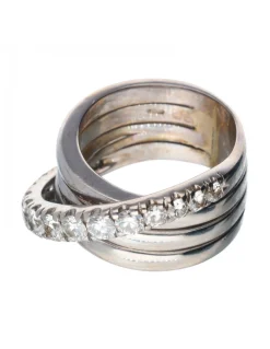 18 quilates Oro blanco - Anillo - 0.11 ct Diamante