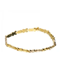 18 quilates Oro, Oro amarillo, Oro blanco - Pulsera tobillera