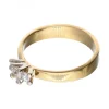 18 quilates Oro, Oro amarillo, Oro blanco - Anillo - 0.10 ct Diamante - Diamantes