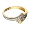 18 quilates Oro, Oro amarillo - Anillo - 0.01 ct Diamante