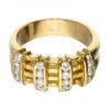 18 quilates Oro, Oro amarillo - Anillo - 0.02 ct Diamante