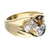 18 quilates Oro, Oro amarillo - Anillo - 0.11 ct Diamante