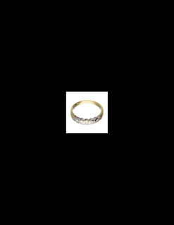 18 quilates Oro, Oro amarillo, Oro blanco - Anillo - 0.02 ct Diamantes