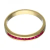 18 quilates Oro, Oro amarillo - Anillo - Rubíes
