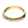 18 quilates Oro, Oro amarillo - Anillo - 0.04 ct Diamante
