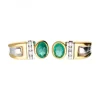 18 quilates Oro, Oro amarillo, Oro blanco - Pendientes - 1.06 ct Esmeralda - Diamantes